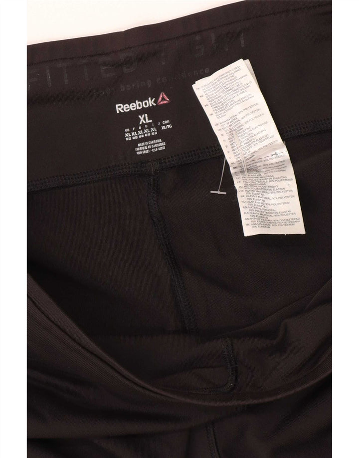 Leggings pentru femei Reebok UK 20/22 XL poliester negru
