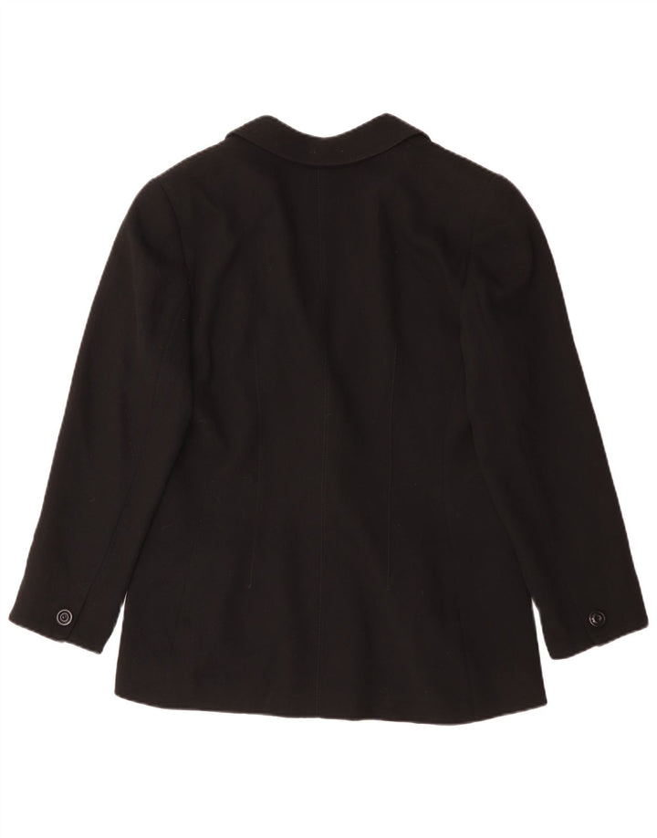 Jachetă blazer pentru femei Emanuel Ungaro cu 1 nasture IT 48 XL negru