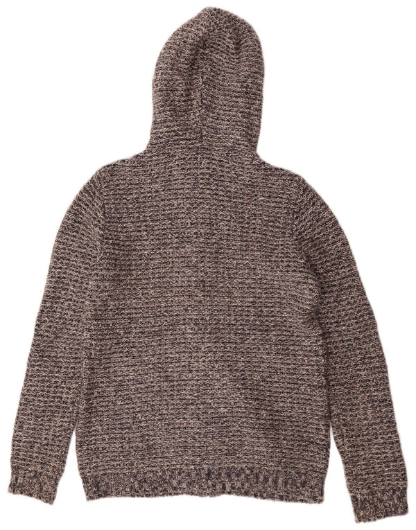 Pulover cardigan cu glugă supradimensionat pentru femei Fat Face UK 12 Medium Gri Pete
