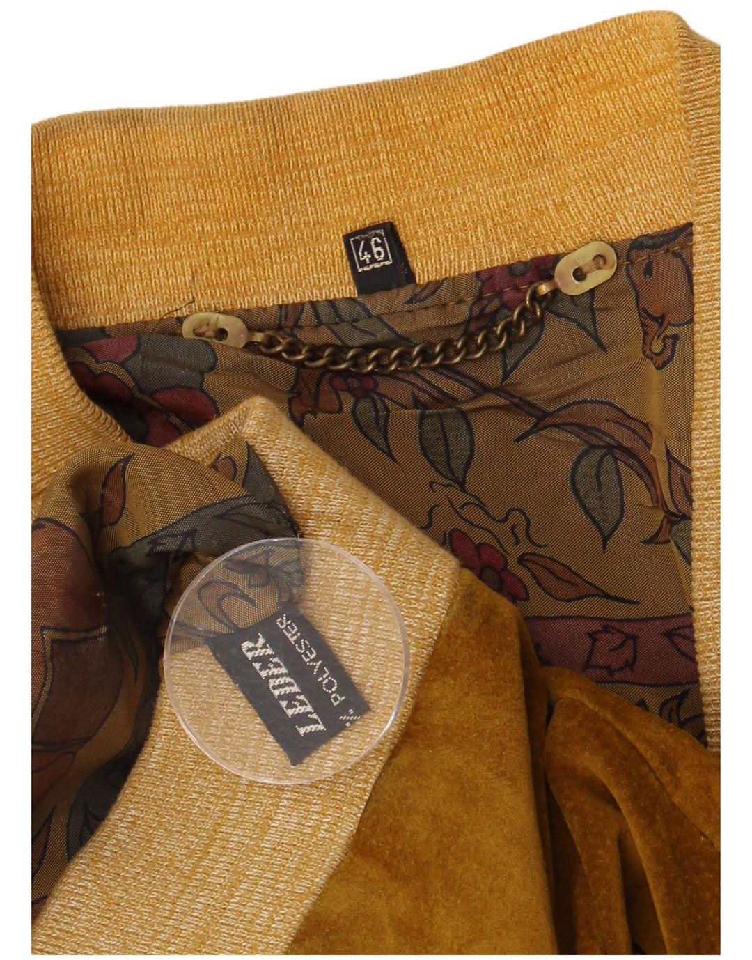 Jachetă bomber de piele de căprioară supradimensionată pentru femei vintage IT 46, piele maro mare