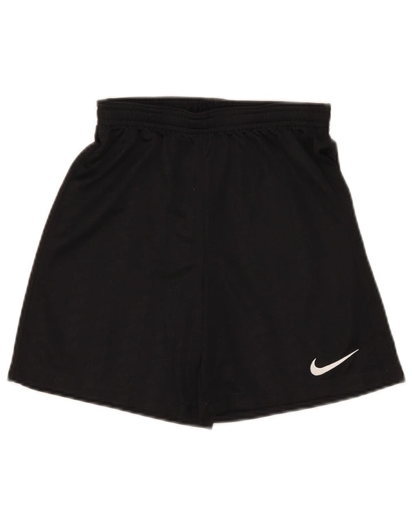 Pantaloni scurți sport Nike Dri Fit pentru băieți 10-11 ani Poliester negru mediu