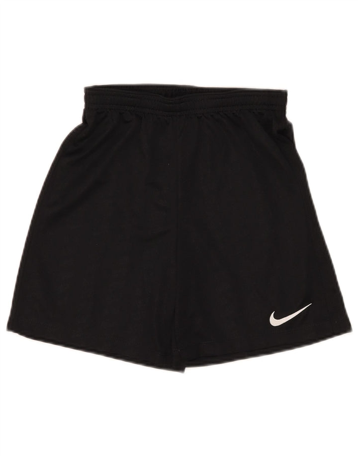 Pantaloni scurți sport Nike Dri Fit pentru băieți 10-11 ani Poliester negru mediu