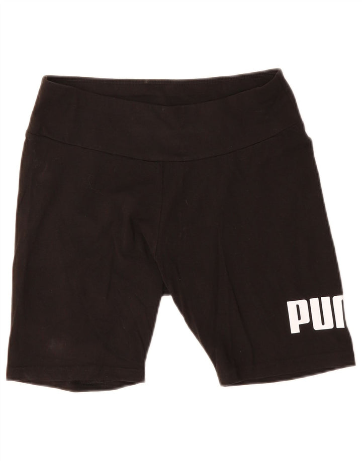 Pantaloni scurti sport grafic PUMA pentru femei UK 12 Medium Black