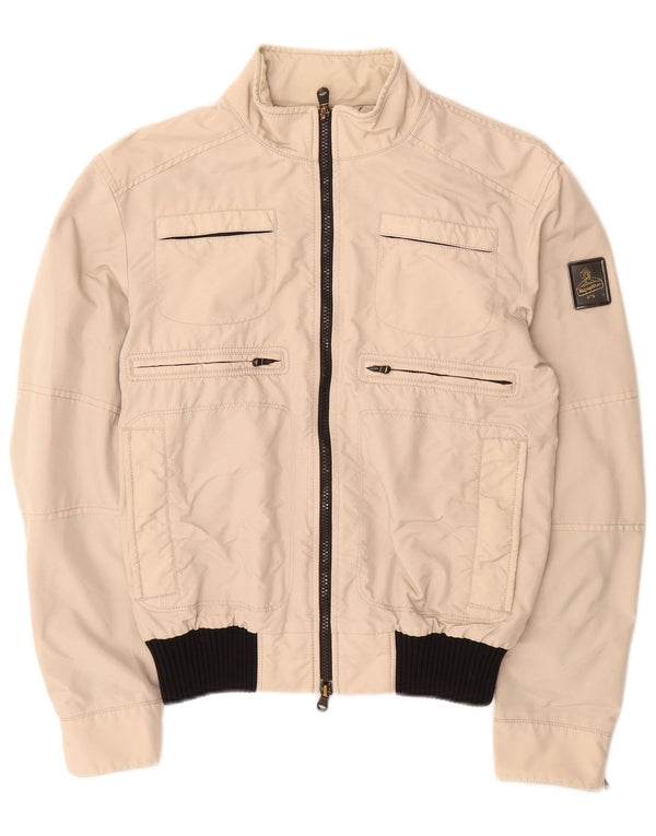 Refrigiwear Womens Cruz Bomber Jacket UK 14 Medium Beige Polyamide