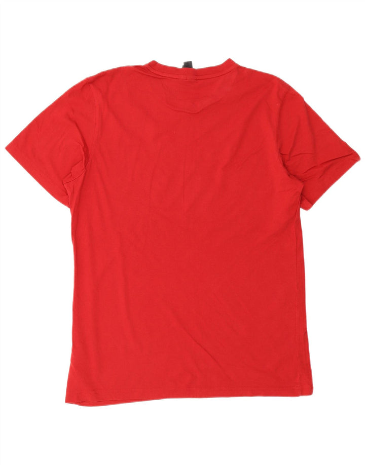 Tricou grafic ADIDAS pentru bărbați Top din bumbac roșu mediu