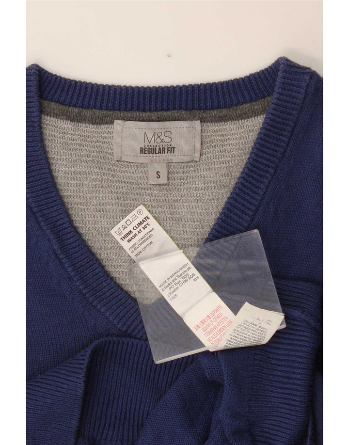 Marks & Spencer Vest pentru bărbați Tank Top Bumbac bleumarin mic