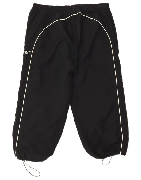 Pantaloni de trening Reebok Capri pentru femei UK 16 Poliester negru mare