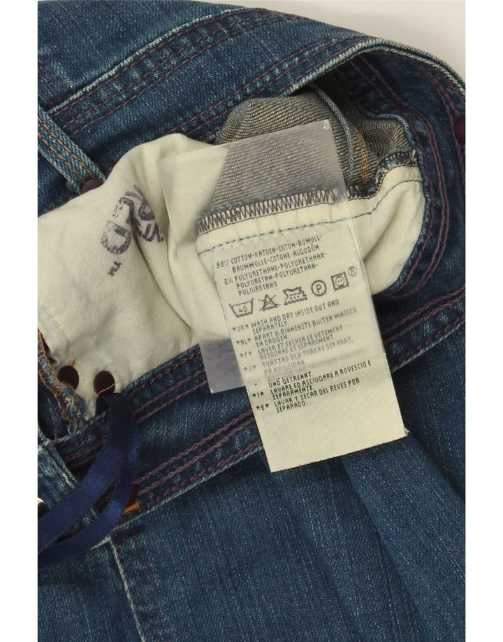 Fusta de blugi pentru femei Levi's W28 bumbac albastru mediu