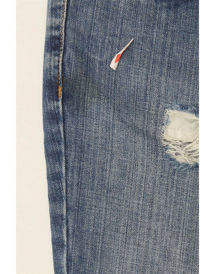 Blugi drepți distressed pentru femei Tommy Hilfiger US 4 Small W26 L33 Blue