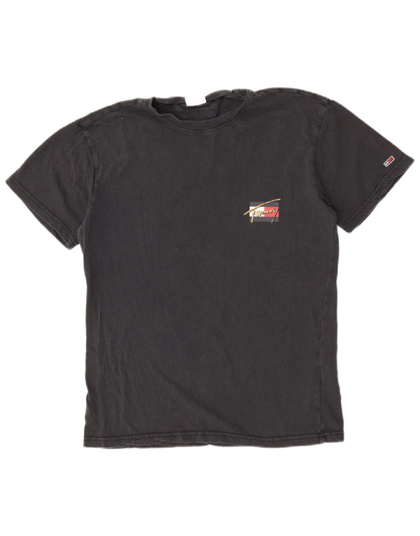 Tricou grafic Tommy Hilfiger pentru bărbați Top mic din bumbac negru