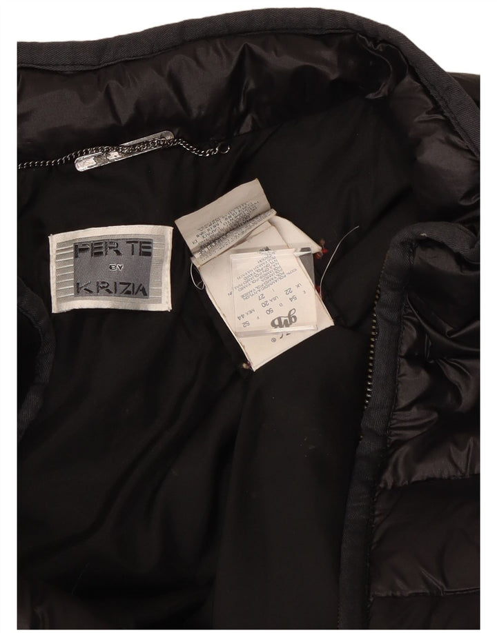 Jachetă căptușită pentru femei Perte by Krizia UK 22 3XL Negru