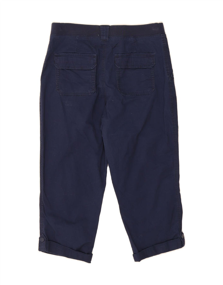 LEE Womens Relaxed Fit Cargo Bermuda Shorts US 10 Large W32 Navy Blue Vintage Lee and Second-Hand Lee from Messina Hembry 