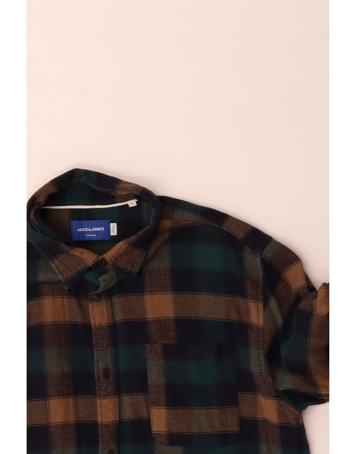 Cămașă de flanel pentru bărbați JACK & JONES, mare, multicolor, din bumbac