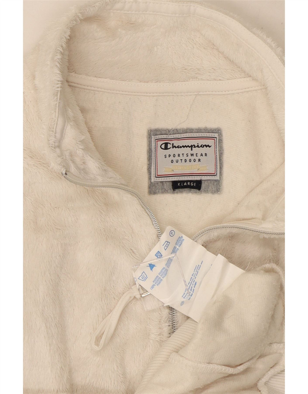 Jachetă fleece pentru femei Champion UK 18 XL, poliester alb