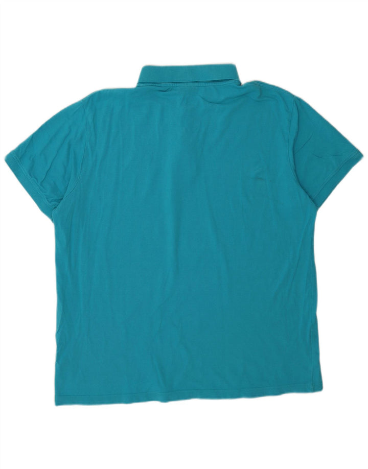 Cămașă polo pentru bărbați Kappa 2XL, bumbac albastru