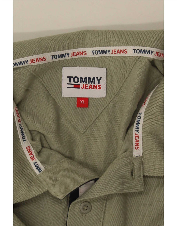 Tricou polo pentru bărbați Tommy Hilfiger XL verde
