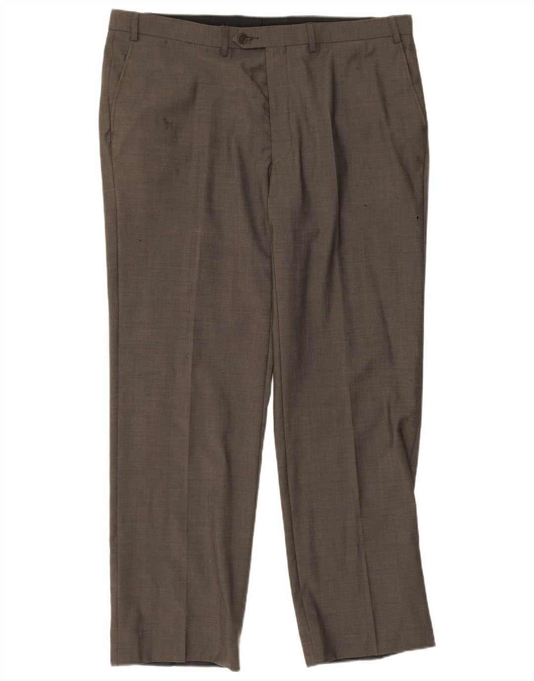 Marks & Spencer Pantaloni de costum pentru bărbați L40 L30 Lână verde