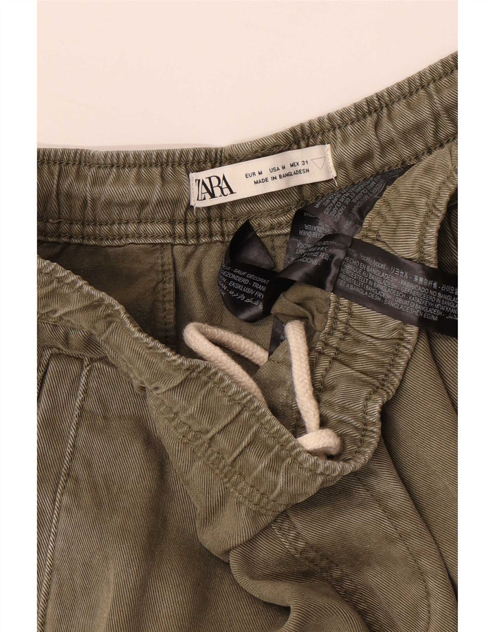 Pantaloni cargo pentru bărbați Zara Joggeri Mediu L31 L26 Kaki Lyocell