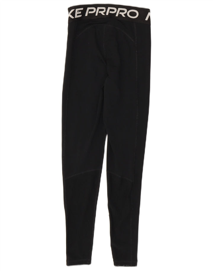 Leggings Nike Dri Fit Graphic pentru femei UK 4 XS Poliester negru