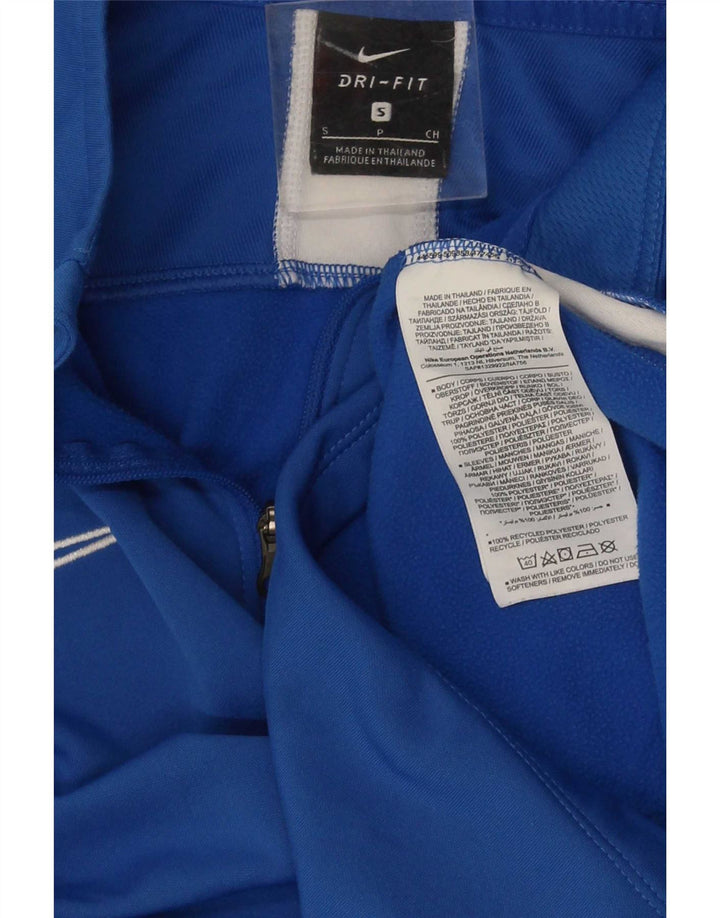 Top de trening pentru bărbați Nike, cu fermoar, cu gât, poliester color bloc