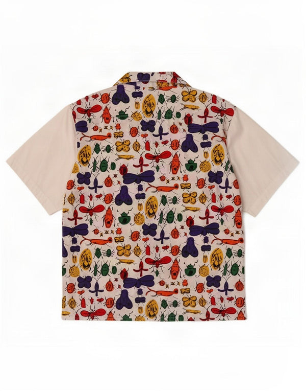 Frank Scozzese Mens Abstract Pattern Short Sleeve Shirt Large Multicoloured
