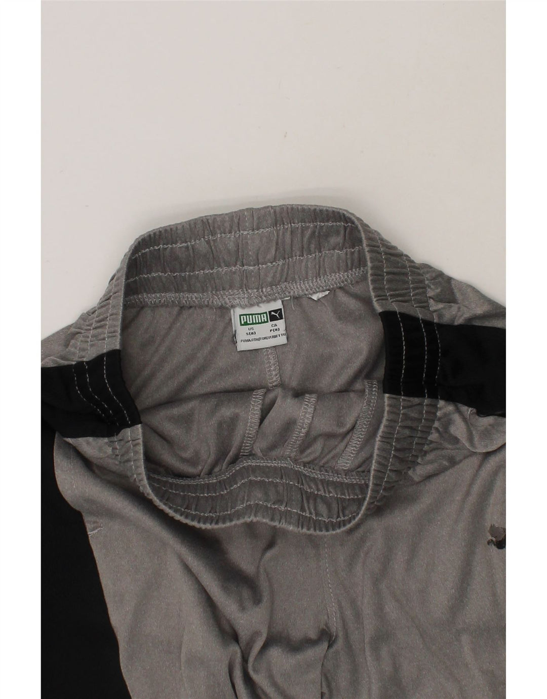PUMA Boys Sport Shorts 7-8 Years Small  Grey Colourblock Vintage Puma and Second-Hand Puma from Messina Hembry 