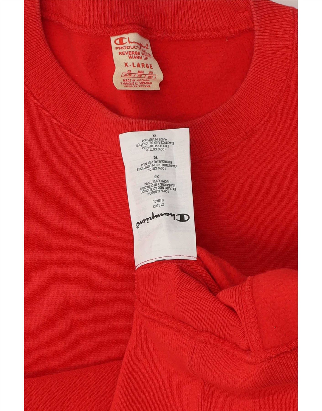 Pulover pentru bărbați Champion Pulover XL bumbac roșu