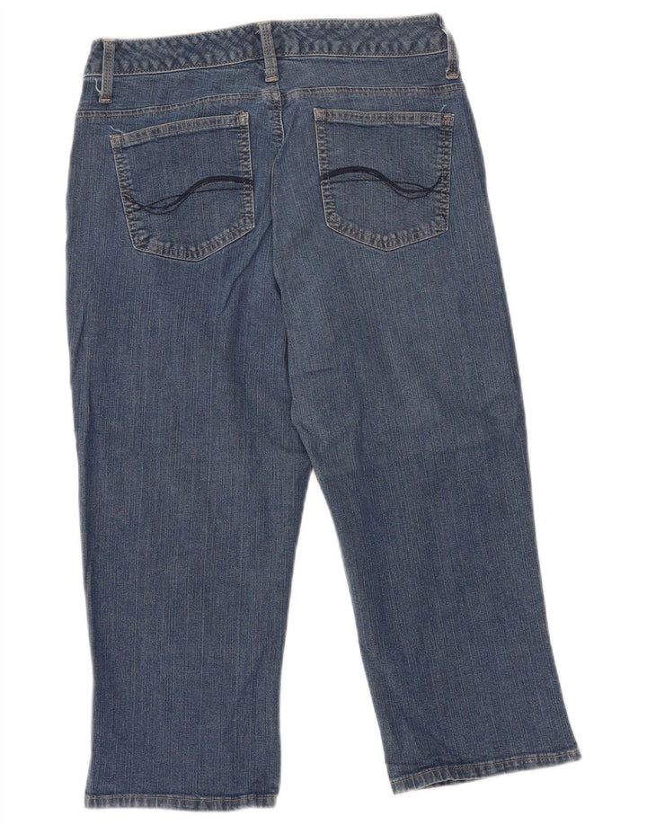 Blugi Capri pentru femei LEE W30 L19 albastru