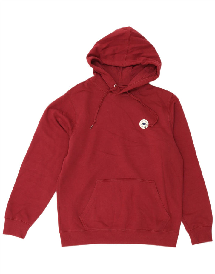 Pulover Converse pentru bărbați, bumbac burgundy mediu