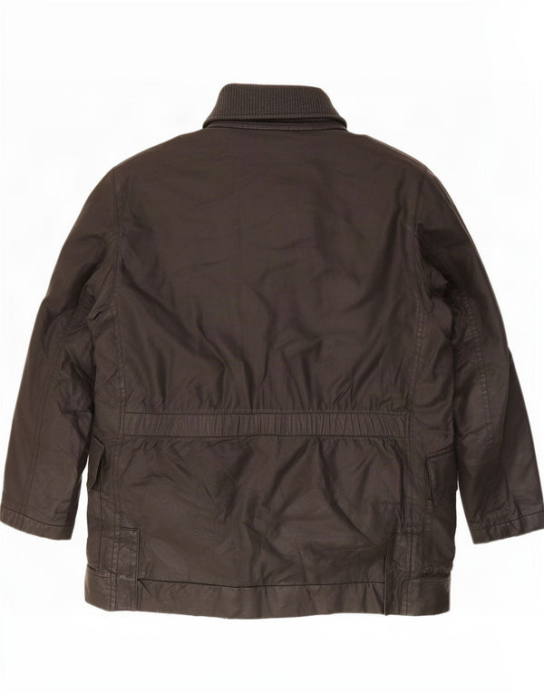 Jachetă pentru bărbați Hugo Boss din bumbac cerat UK 42 XL Negru