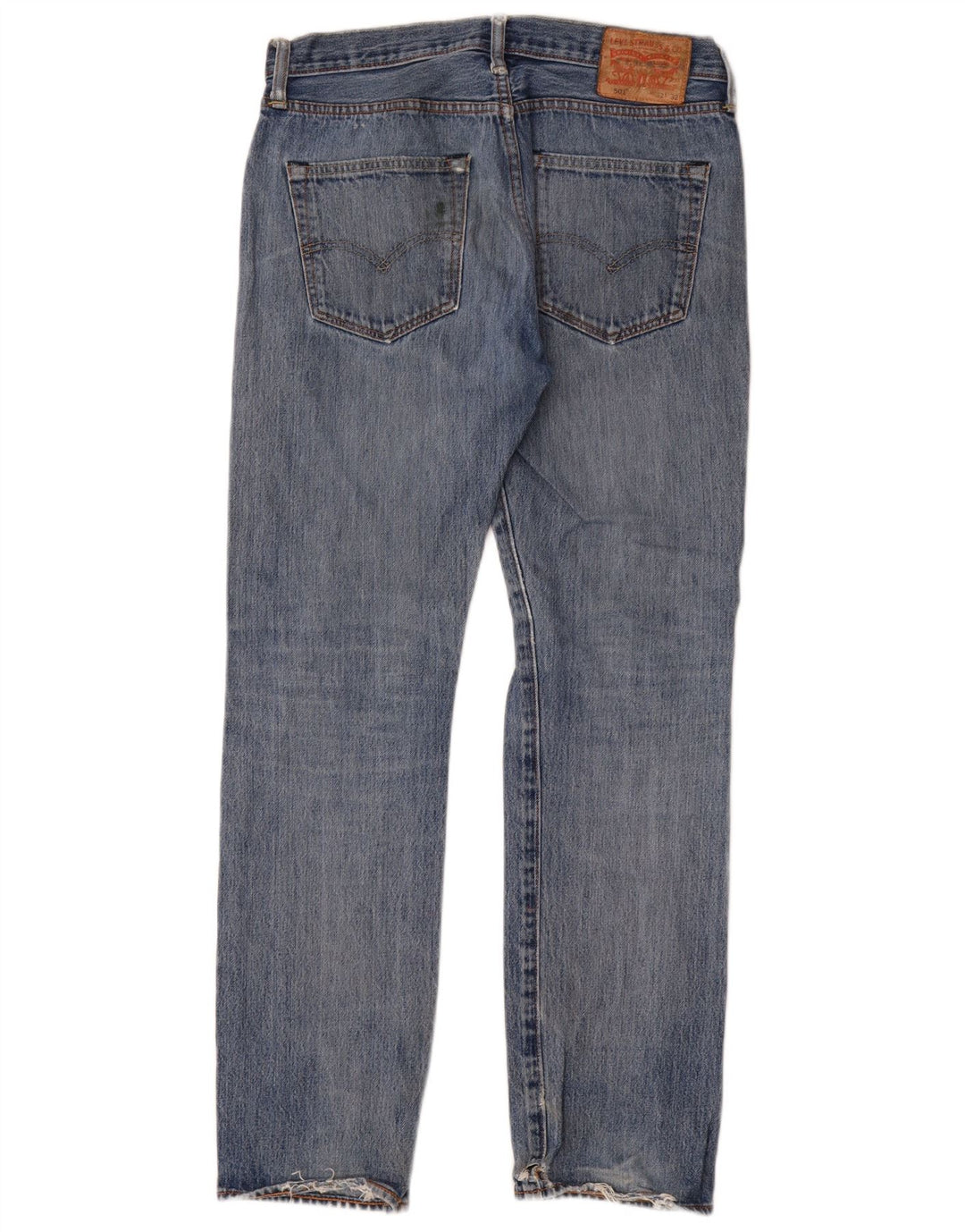 Blugi drepți distressed 501 Levi's pentru bărbați L32 L32 Bumbac albastru