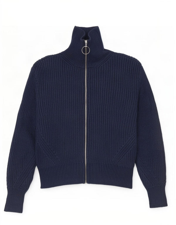 Pulover cardigan crop pentru femei Marks & Spencer UK 12 Medium Bleumarin