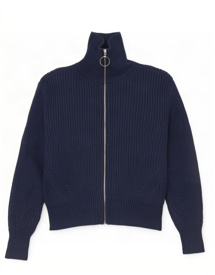 Pulover cardigan crop pentru femei Marks & Spencer UK 12 Medium Bleumarin
