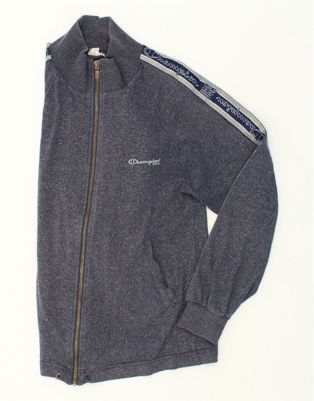 CHAMPION Mens Vintage Tracksuit Top Jacket Medium Blue Cotton Vintage Champion and Second-Hand Champion from Messina Hembry 