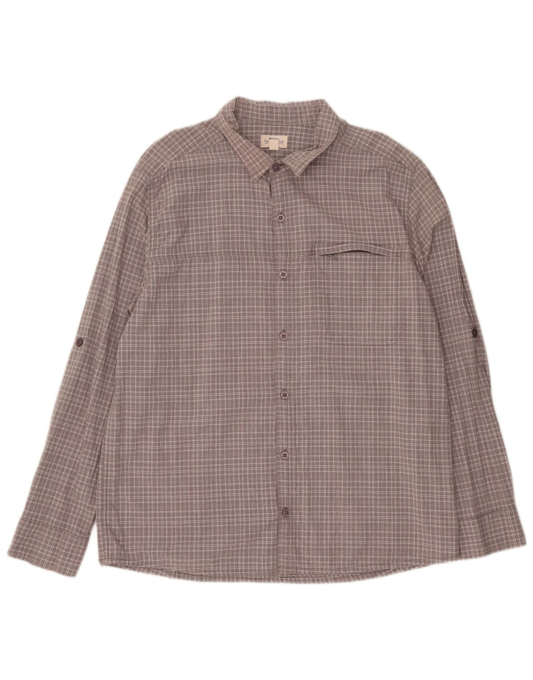 MOUNTAIN WAREHOUSE Mens Shirt XL Grey Check Cotton