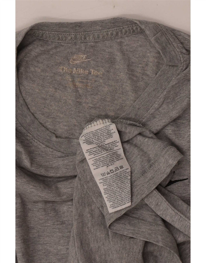 Tricou pentru bărbați Nike Top mediu gri bumbac cu pete