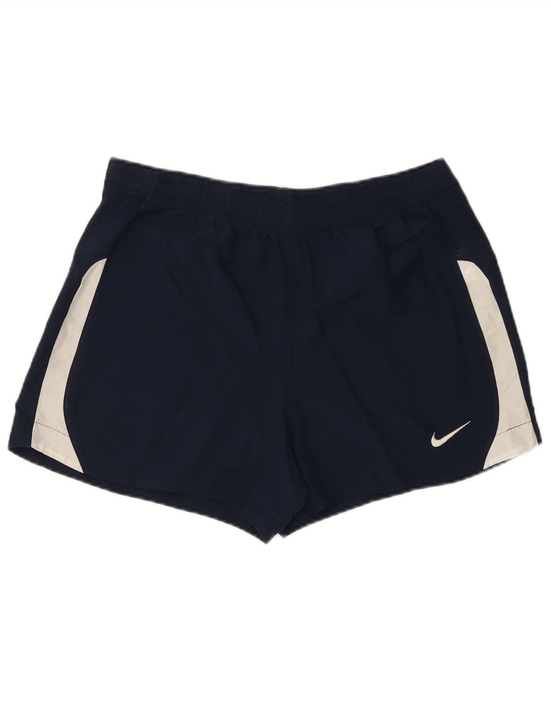 Pantaloni scurți sport NIKE Dri Fit pentru femei Marea Britanie 12/14, medii bleumarin, color block