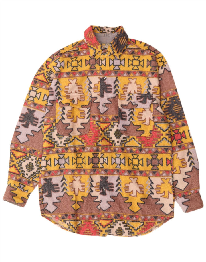 Cămașă din flanel pentru bărbați Sinful, mare, multicoloră, geometrică