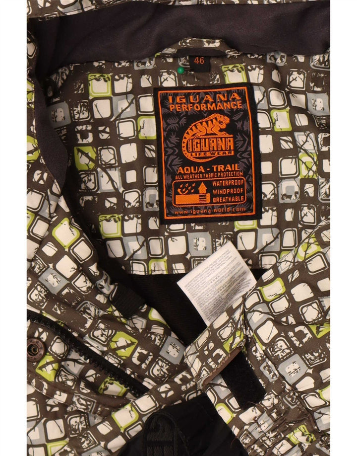 Jachetă Windbreaker cu glugă pentru femei Iguana EU 46 XL Multicolor Geometric