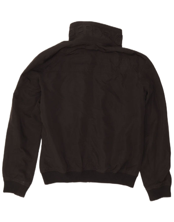 SUPERDRY Jachetă Bomber cu grafică pentru femei UK 18 XL Poliester negru