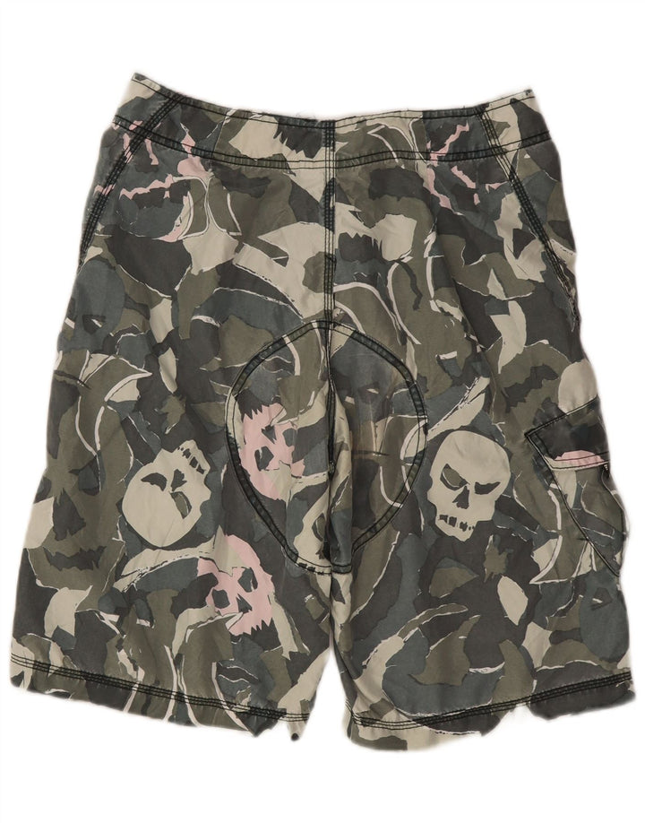 Pantaloni scurți cargo Hurley pentru bărbați W30 Poliester camuflaj verde mediu