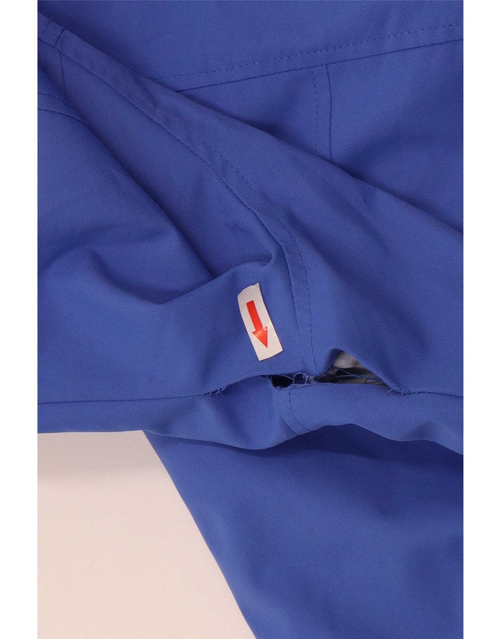 Crew Clothing Jachetă de ploaie cu glugă pentru femei UK 16 Poliester albastru mare