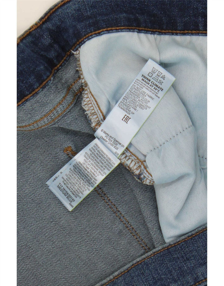 Blugi drepti pentru bărbați Marks & Spencer W50 L29 Bumbac albastru