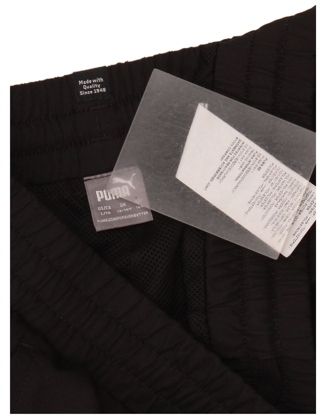 Pantaloni scurti sport Puma fete 13-14 ani poliester negru
