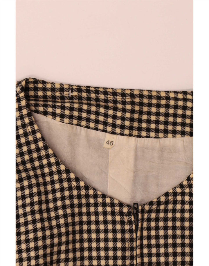 Jachetă vintage pentru femei IT 46 Lână mare cu carouri gri