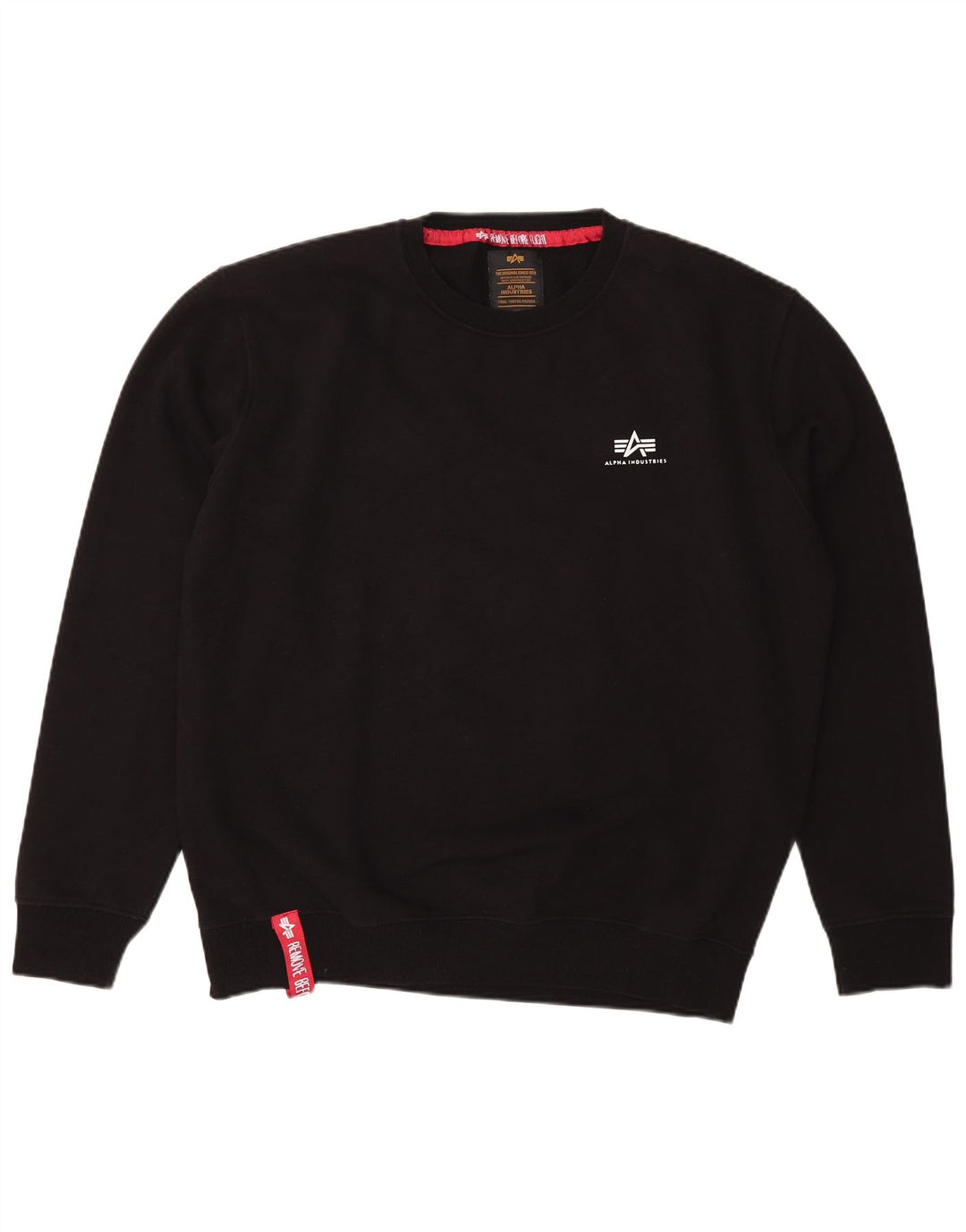 Pulover pentru bărbați Alpha Industries, 2XL, bumbac negru
