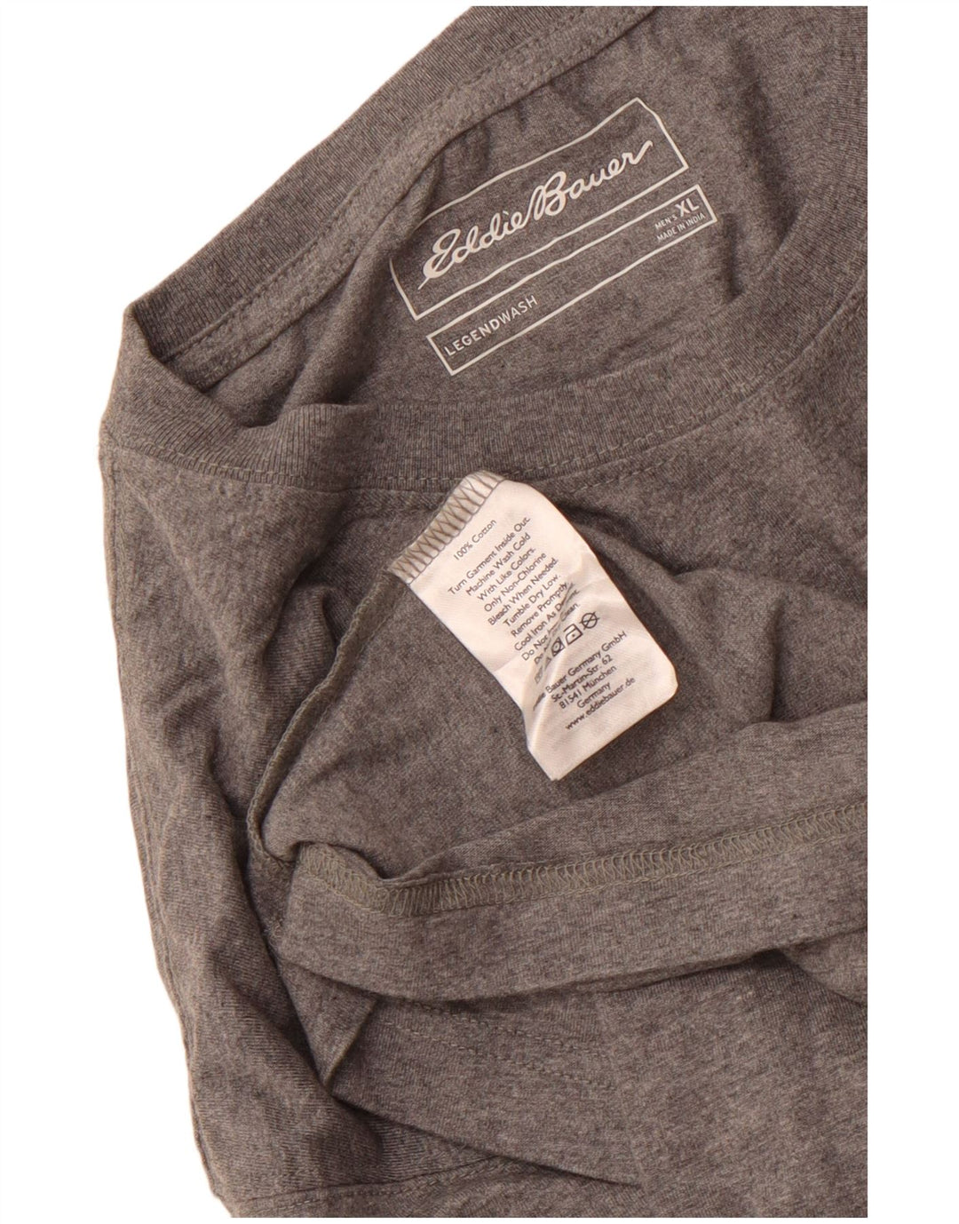 EDDIE BAUER Tricou Bărbați Top XL Bumbac Gri