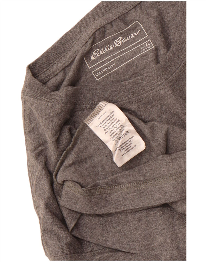 EDDIE BAUER Tricou Bărbați Top XL Bumbac Gri