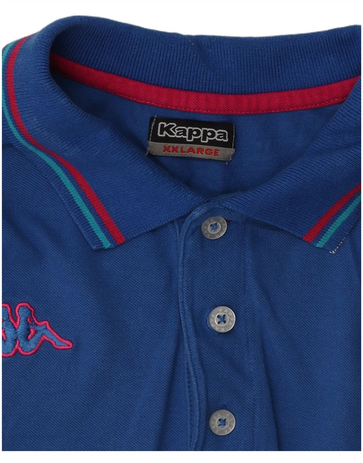 Cămașă polo pentru bărbați Kappa 2XL Albastru