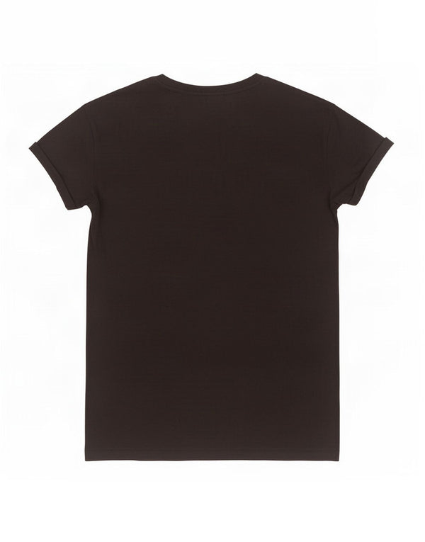 Tricou grafic Guess pentru femei Top UK 14 Medium Black Bumbac